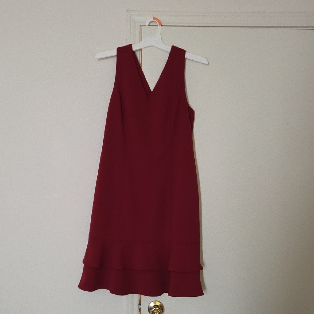 Chic Sleeveless Burgundy Mini Dress